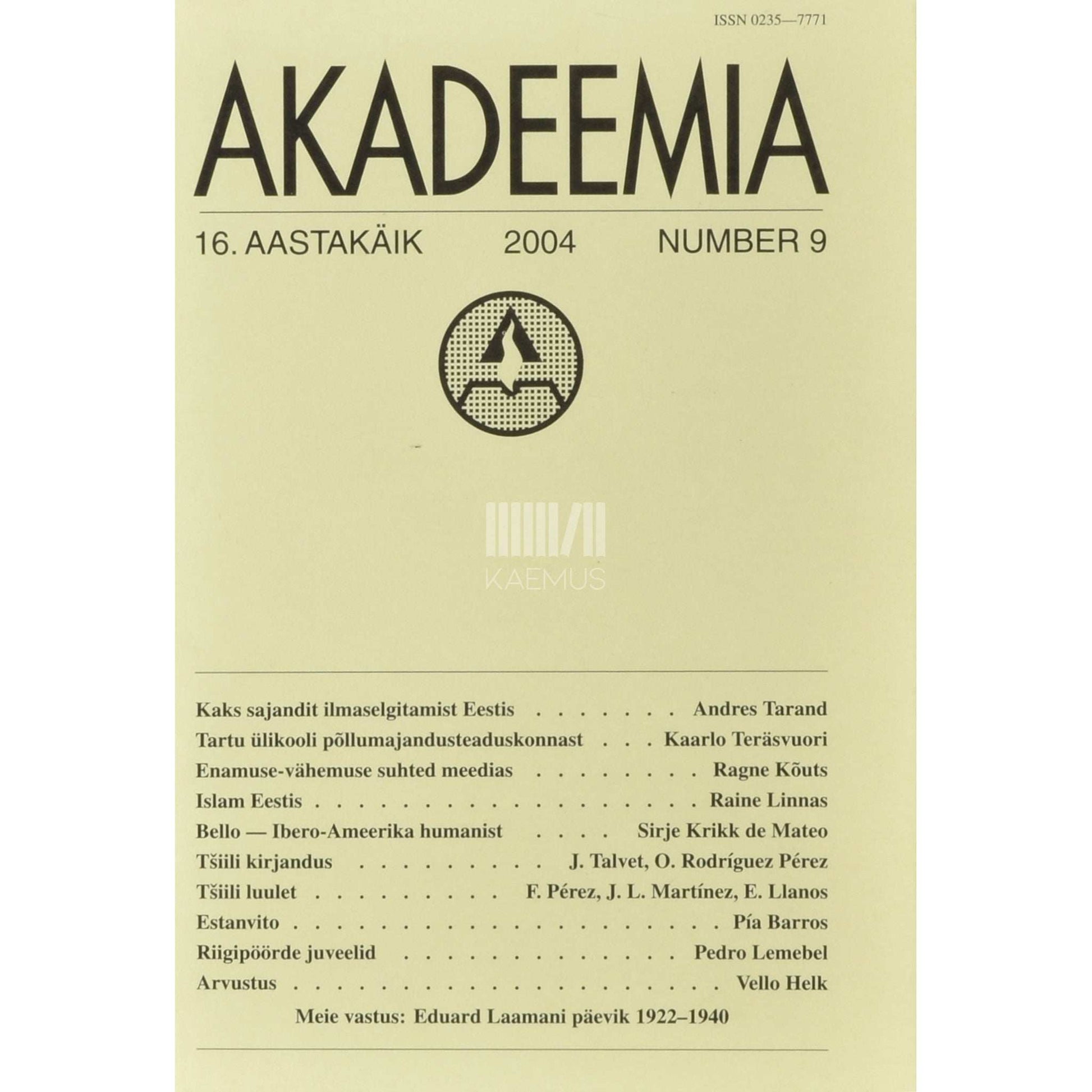 Kaemus - Akadeemia 9/2004
