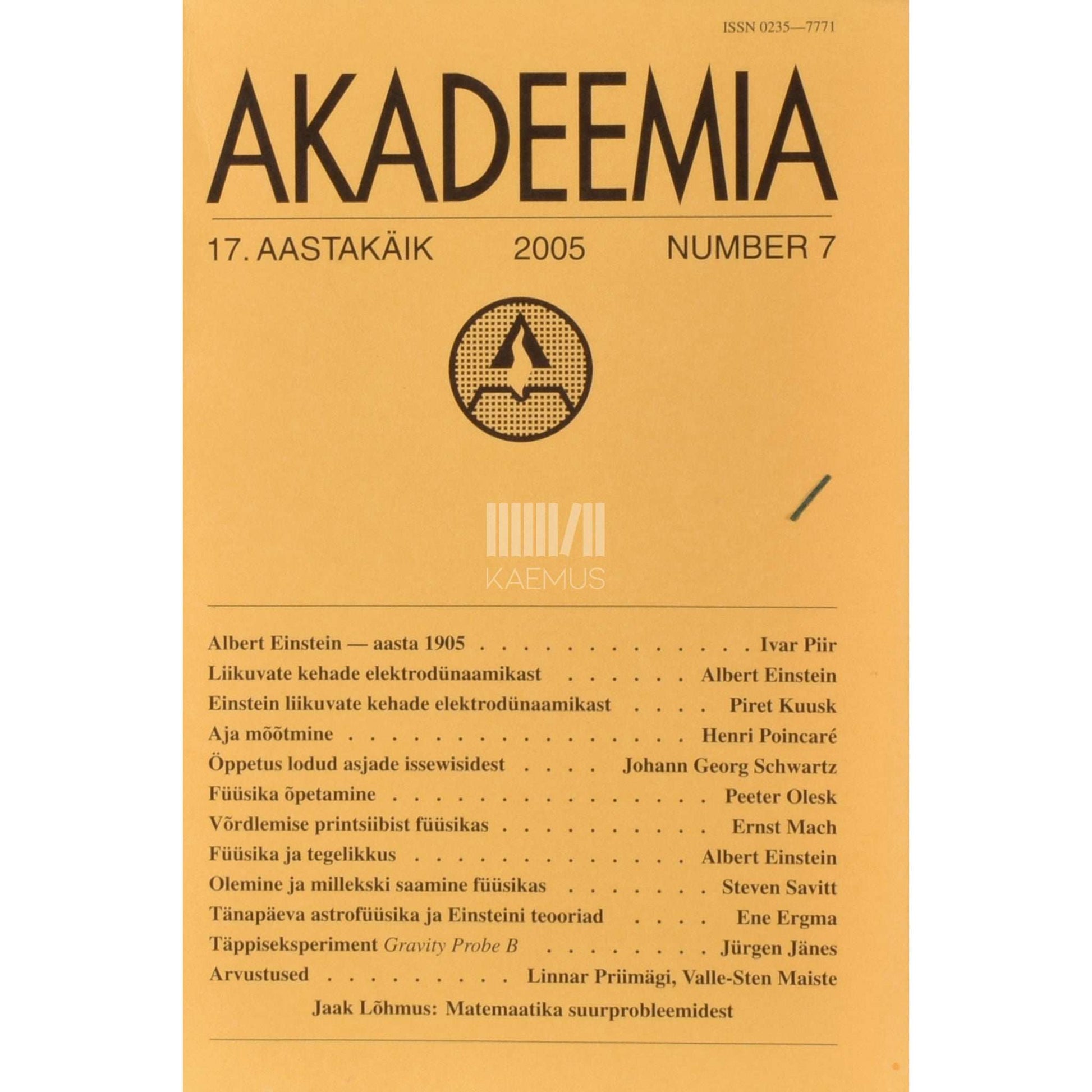 Kaemus - Akadeemia 7/2005