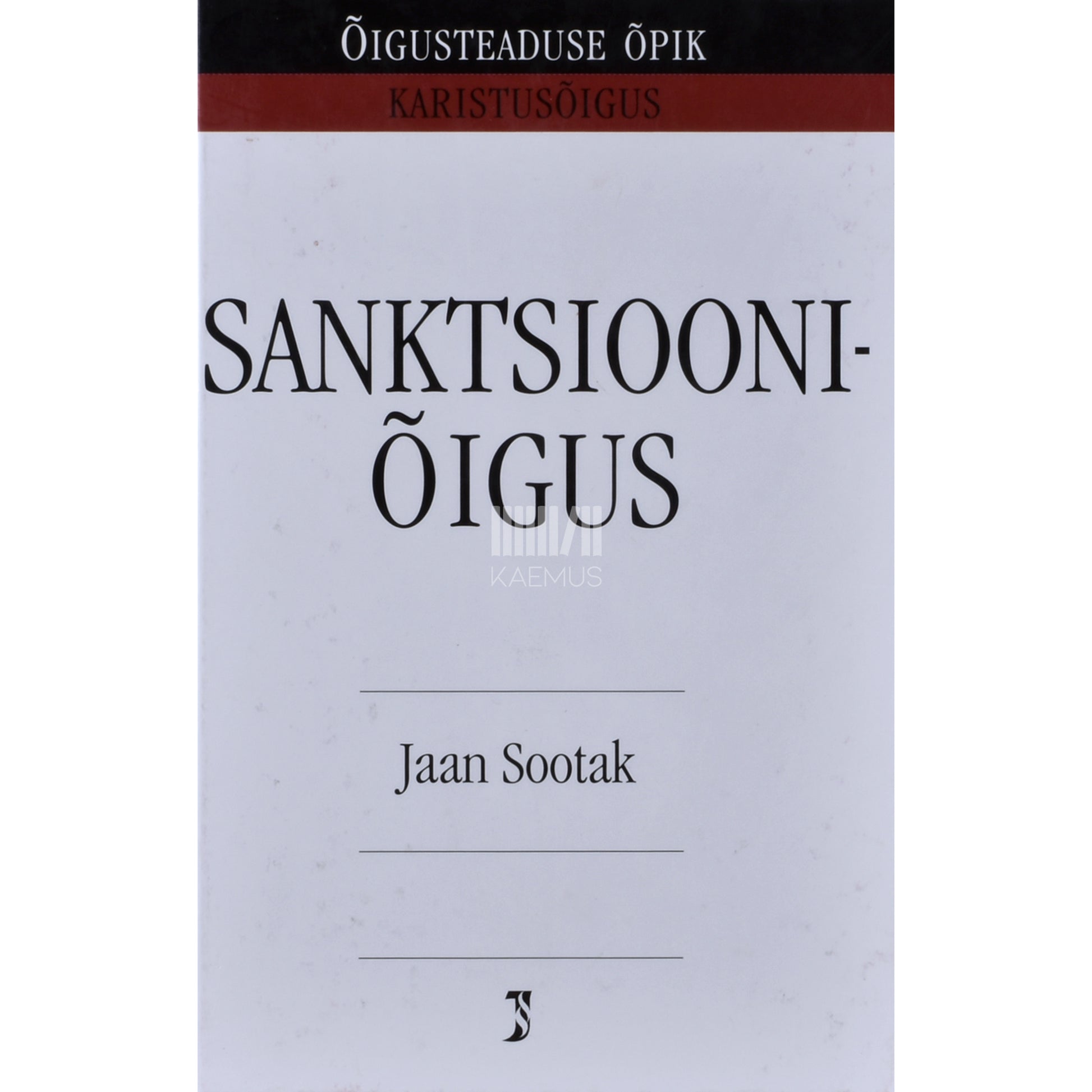Jaan Sootak. Sanktsiooniõigus