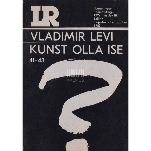 Vladimir Levi. Kunst olla ise