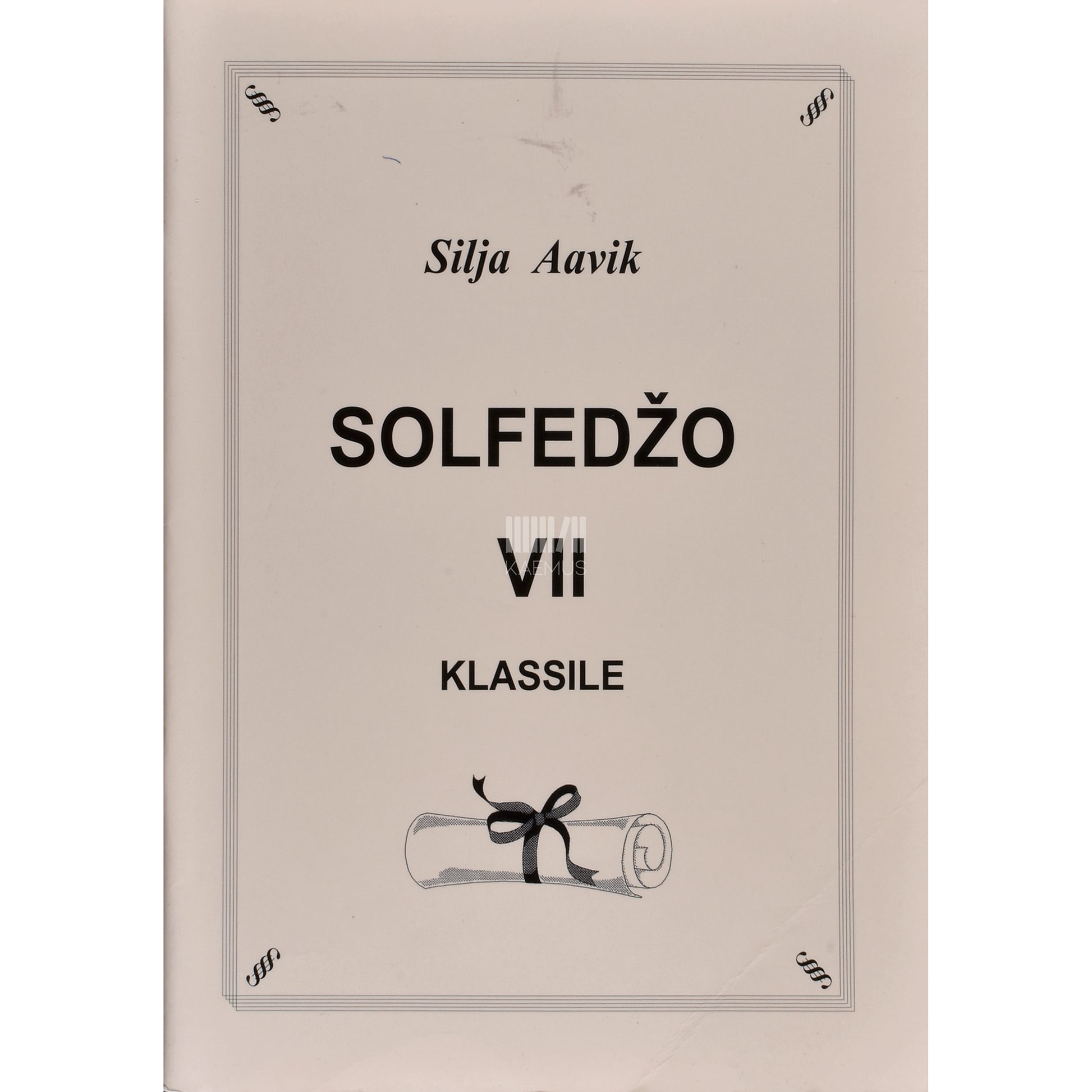 Silja Aavik. Solfedžo VII klassile (noot)
