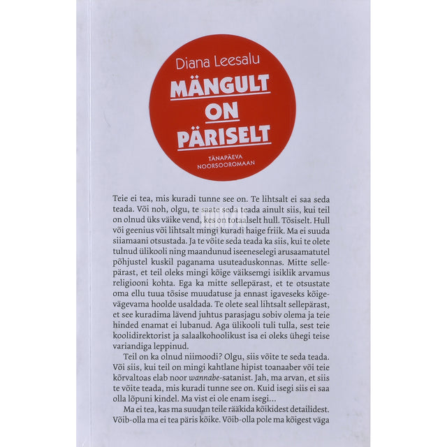 Diana Leesalu. Mängult on päriselt