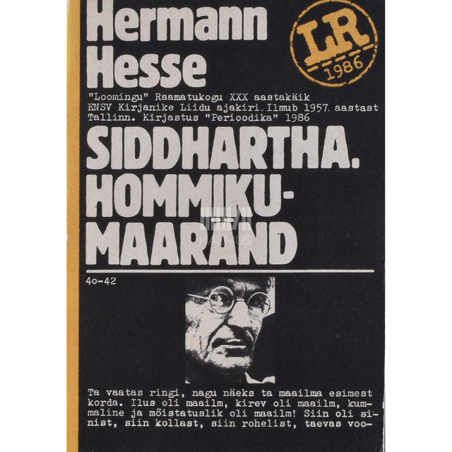 Hermann Hesse. Siddhartha. Hommikumaaränd