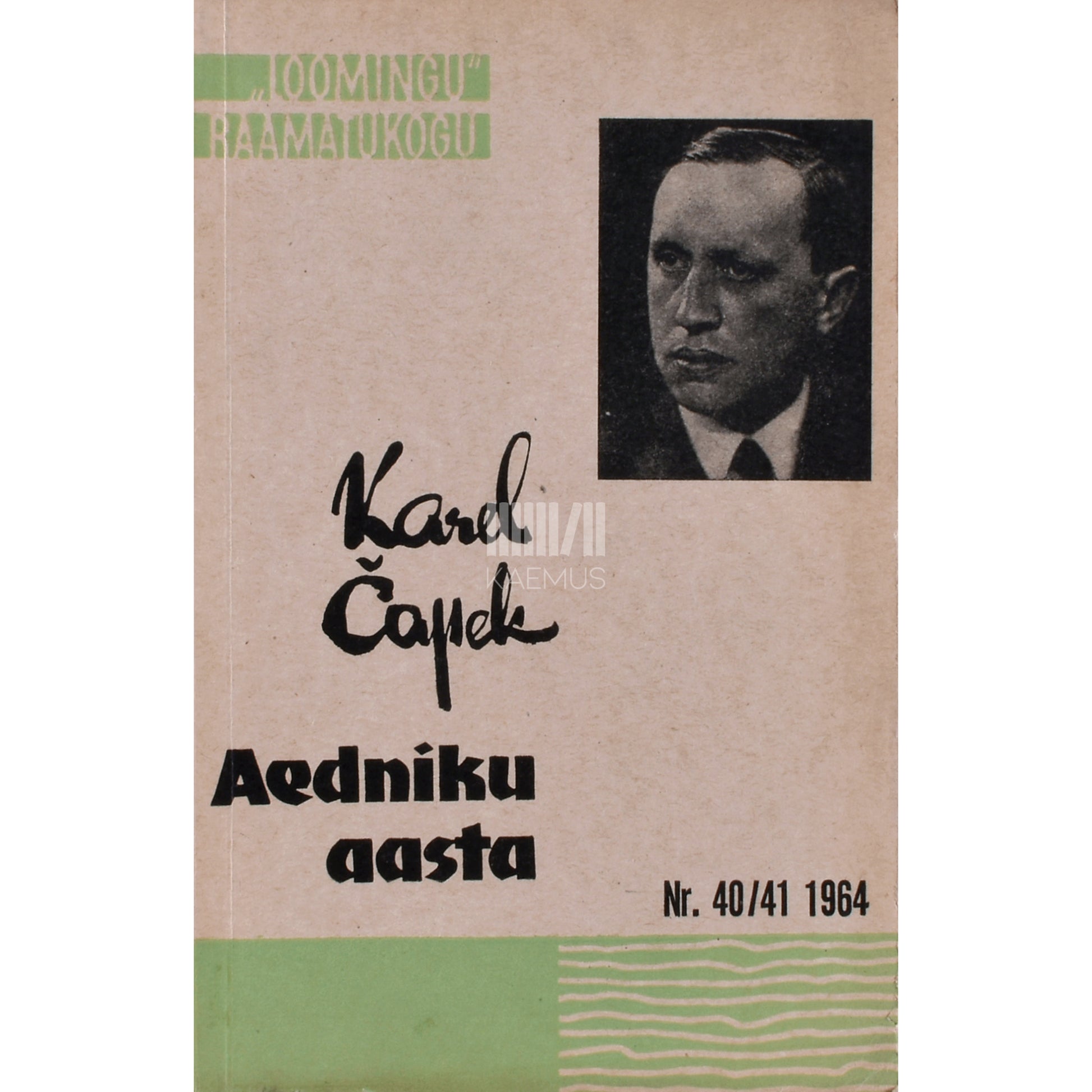 Karel Čapek. Aedniku aasta
