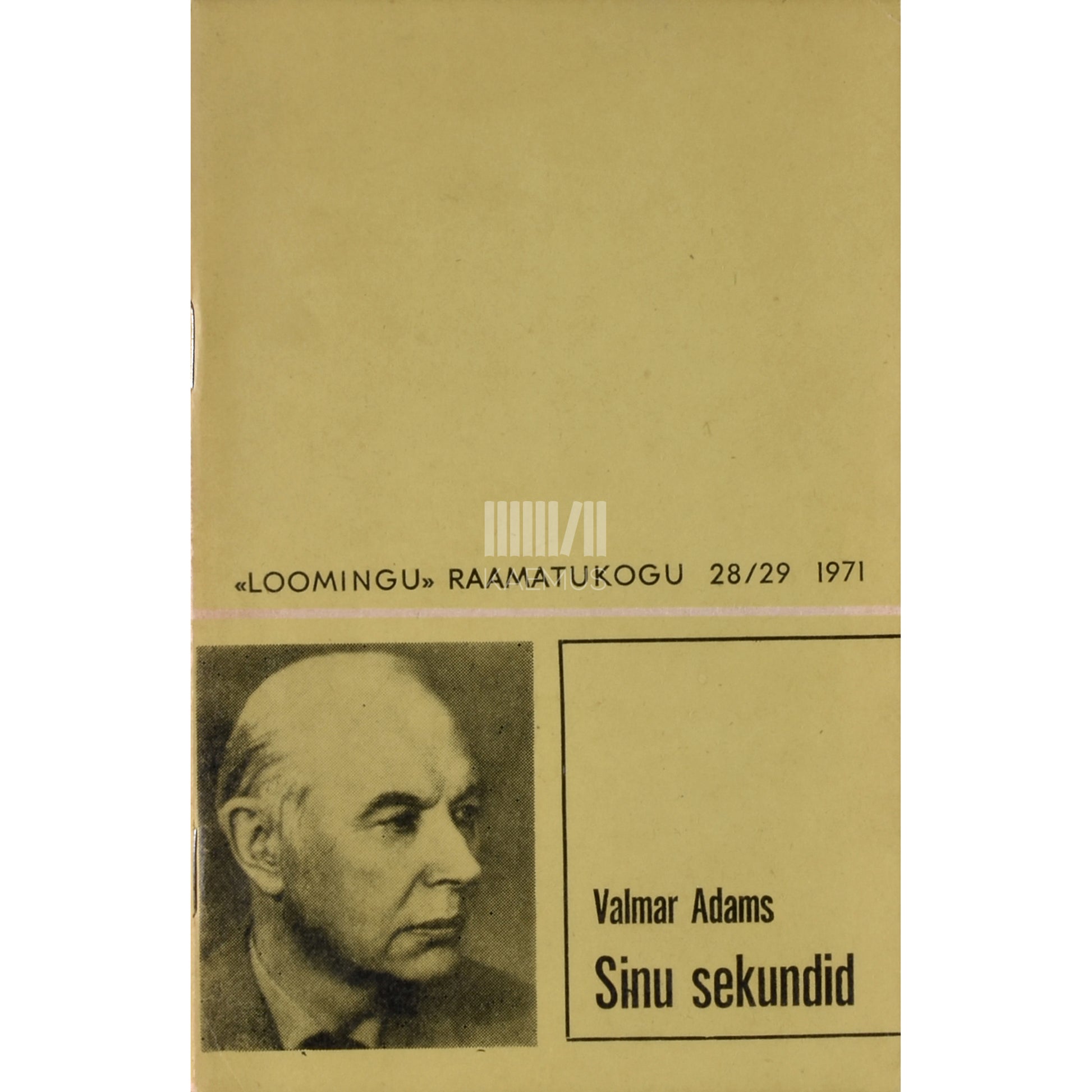 Valmar Adams. Sinu sekundid. Mõttepäevik