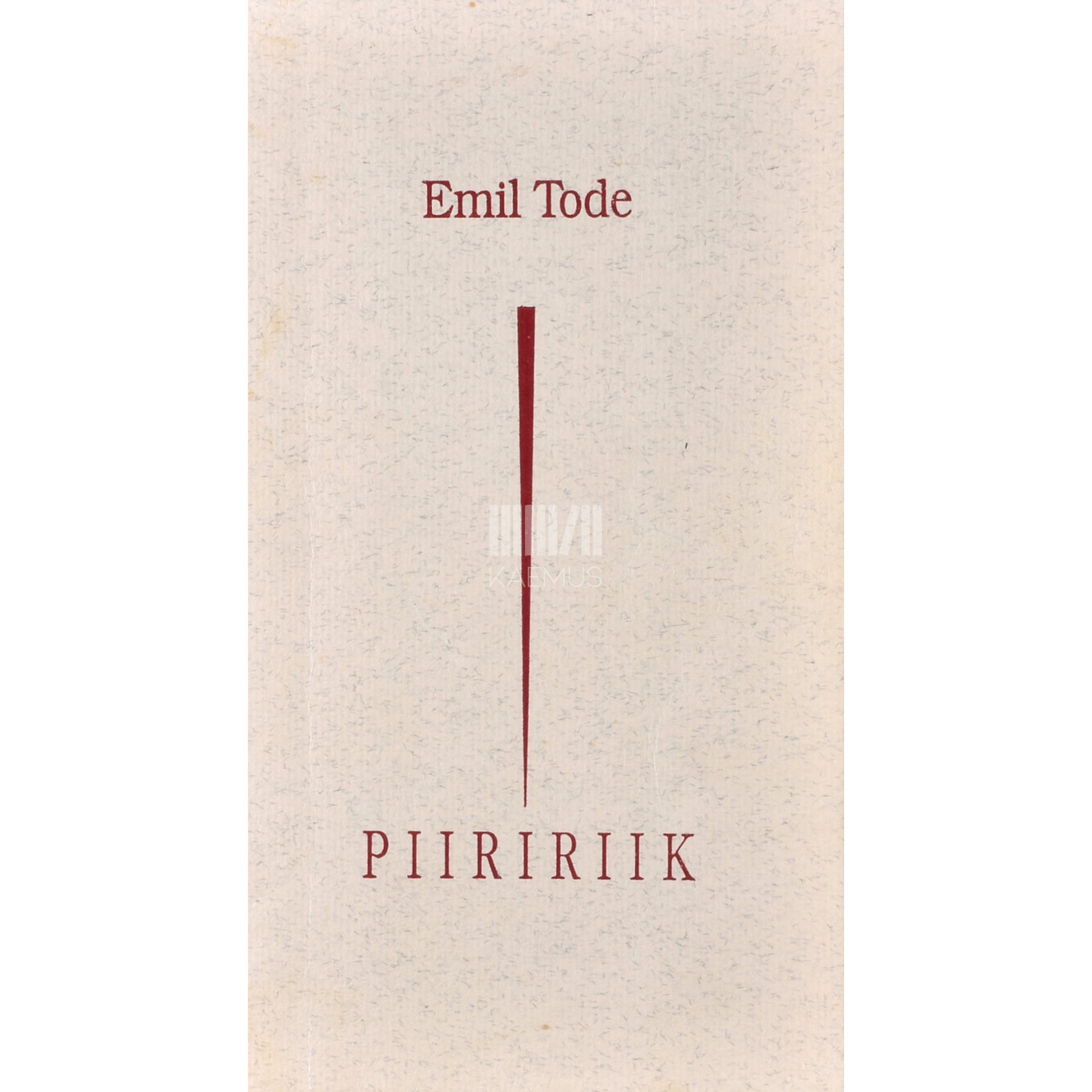 Emil Tode. Piiririik