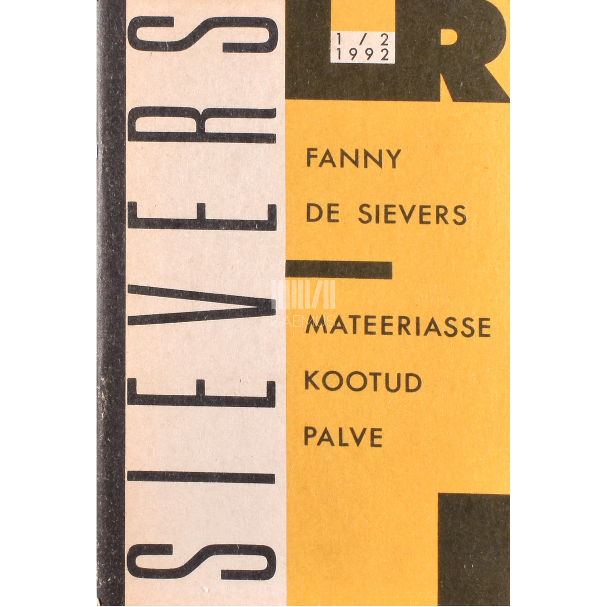 Fanny de Sivers. Mateeriasse kootud palve. Esseid