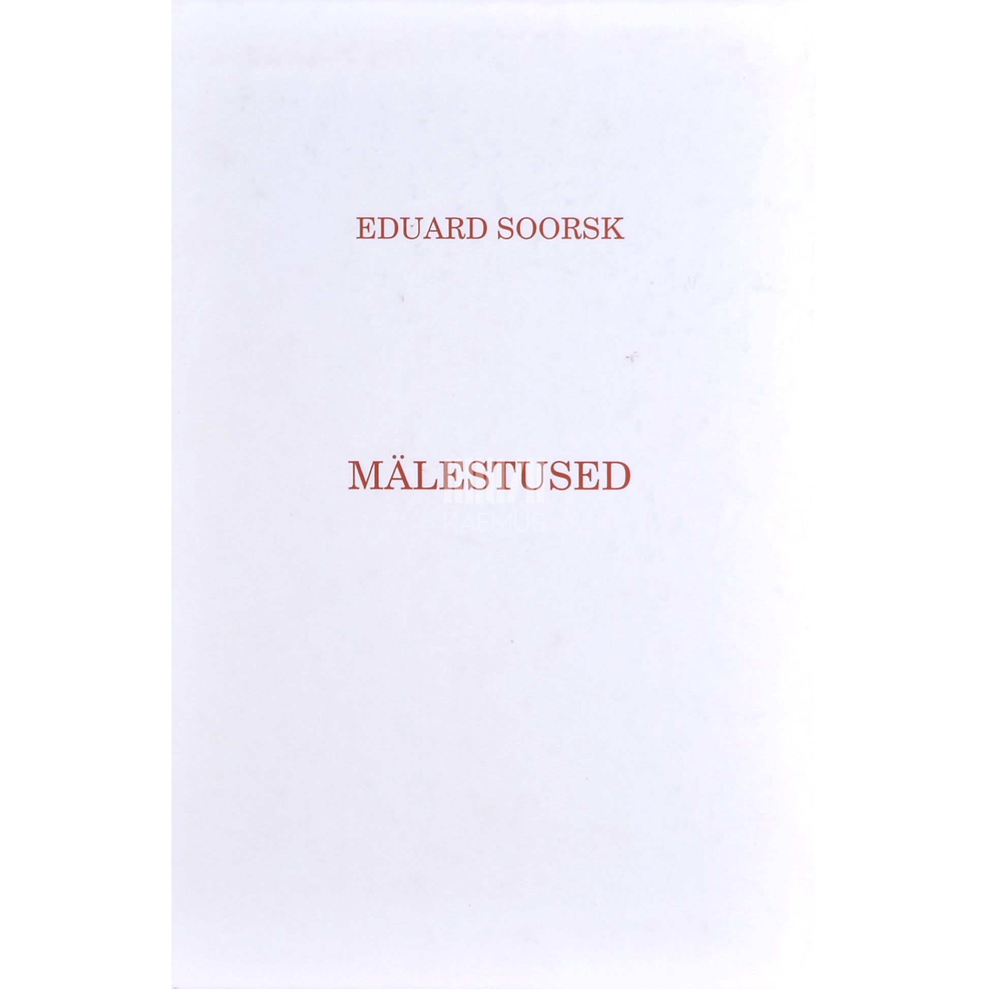 Eduard Soorsk. Mälestused