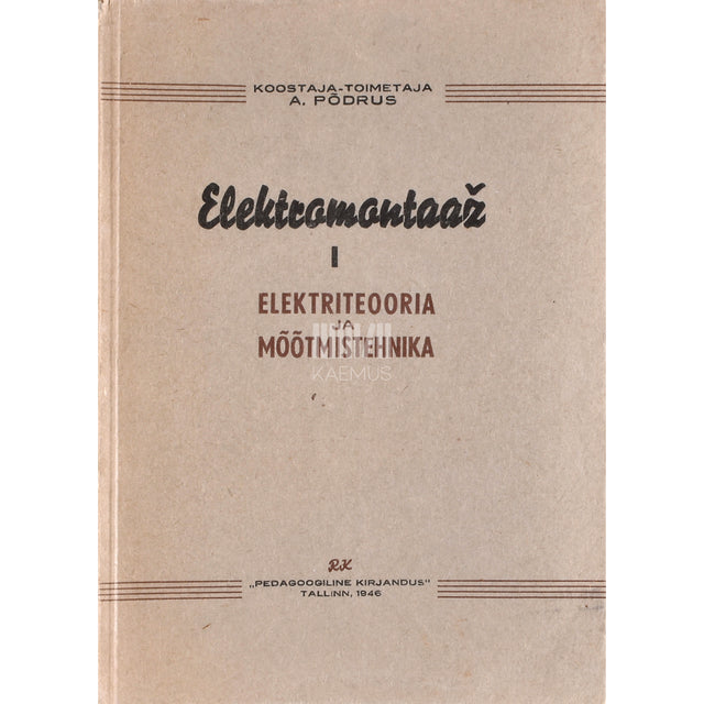 Elektromontaaž 1. osa