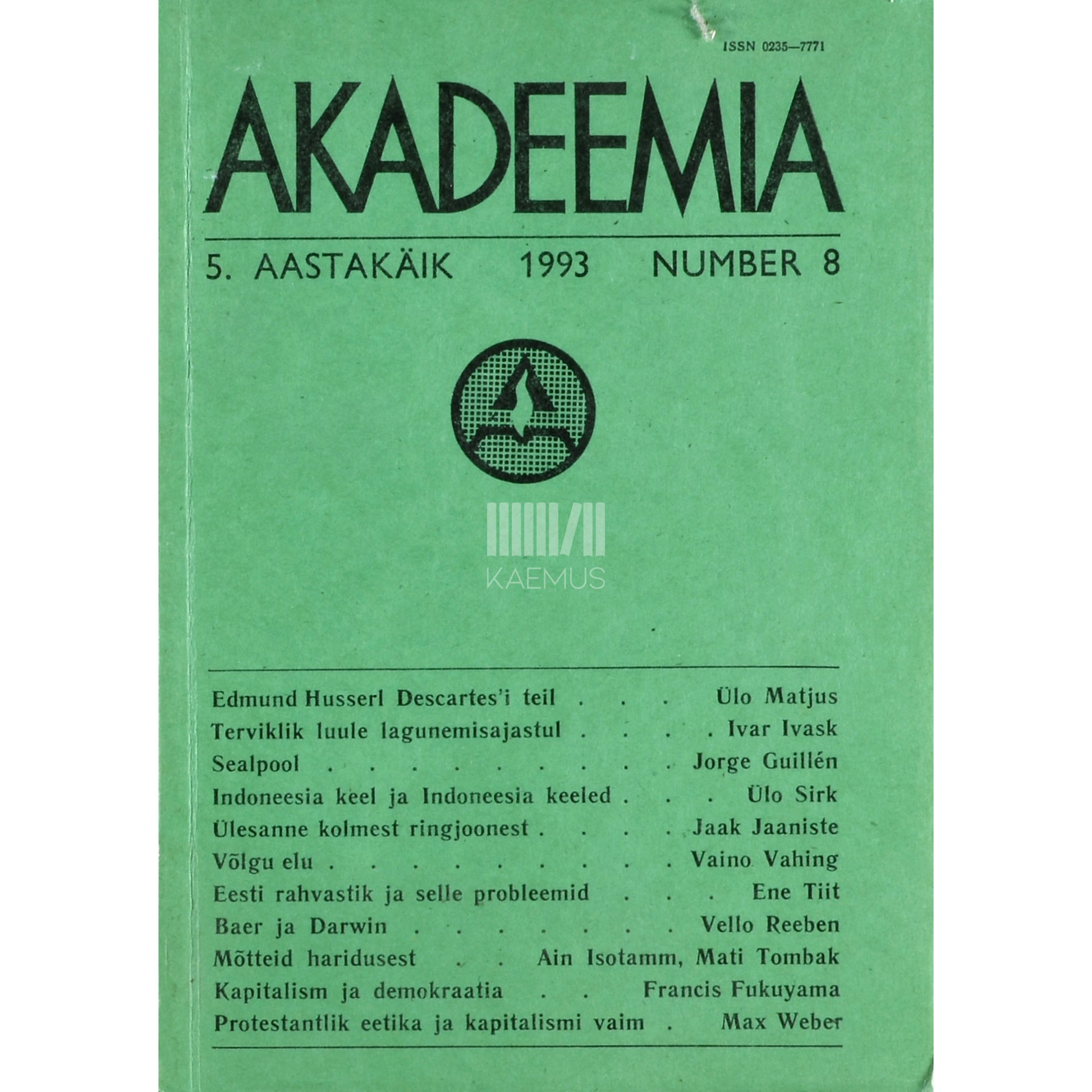 Akadeemia 8/1993