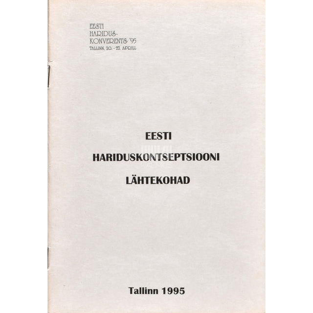 Eesti hariduskontseptsiooni lähtekohad