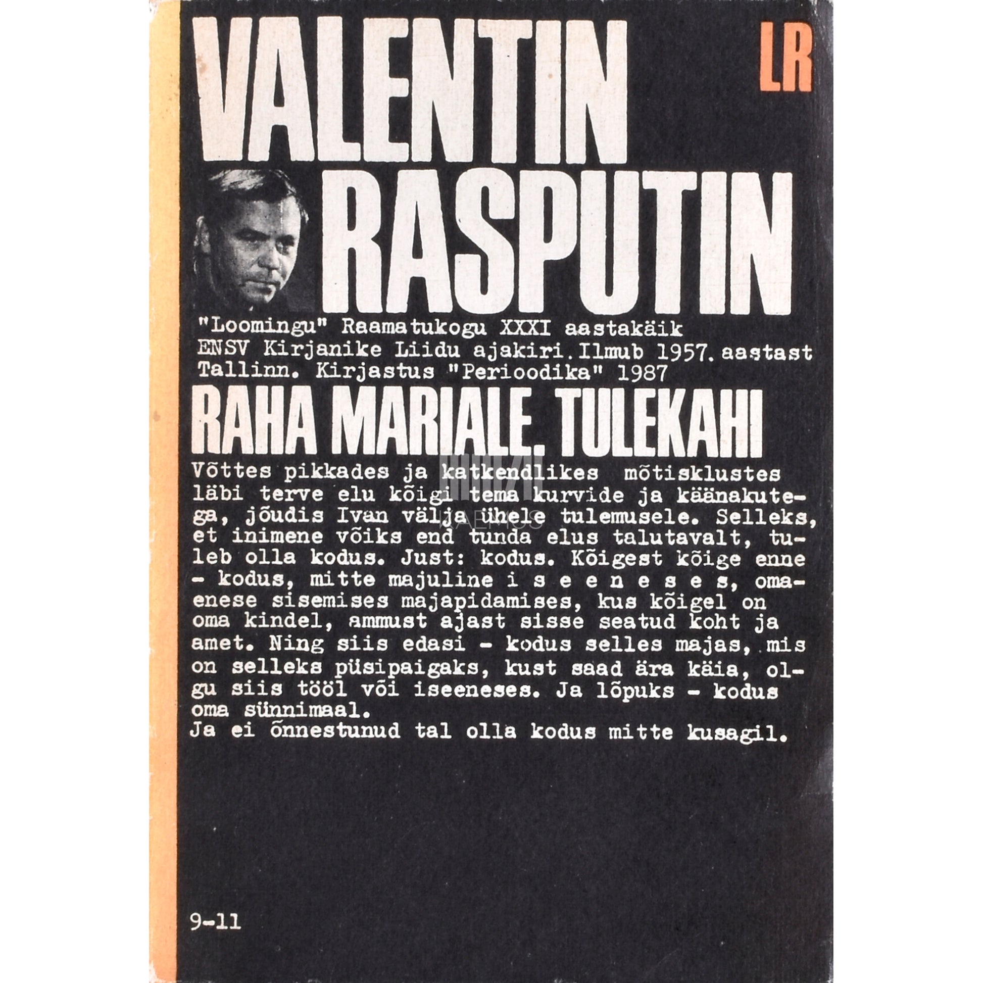 Valentin Rasputin. Raha Mariale. Tulekahi