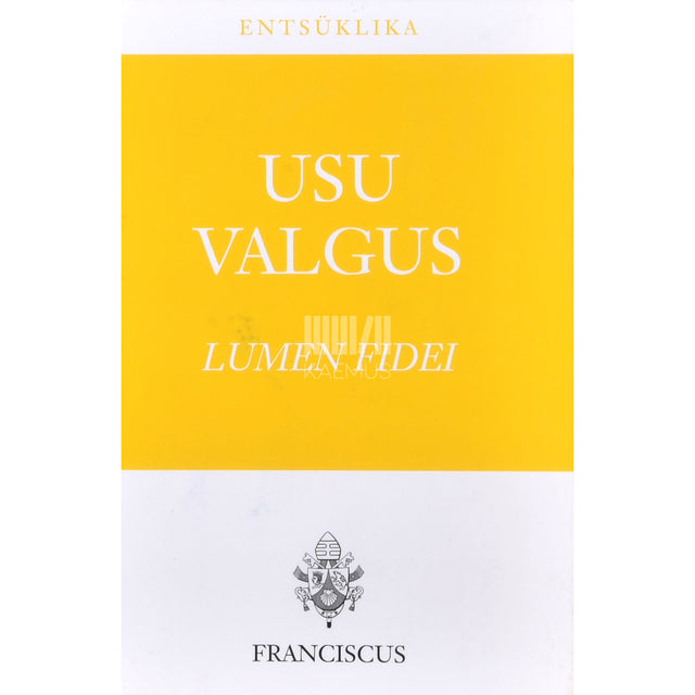 paavst Franciscus. Usu valgus