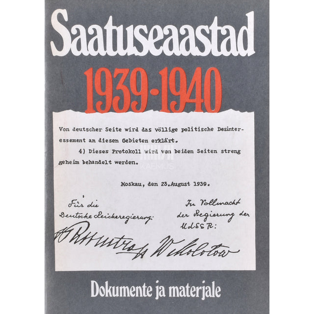 Saatuseaastad 1939-1940