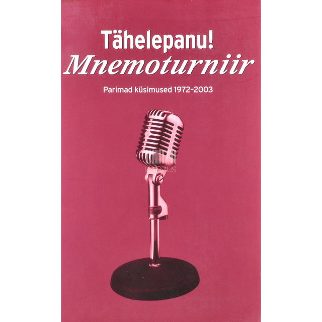 Tähelepanu! "Mnemoturniir"