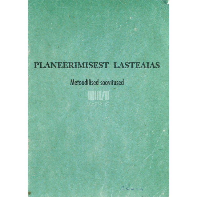 Planeerimisest lasteaias