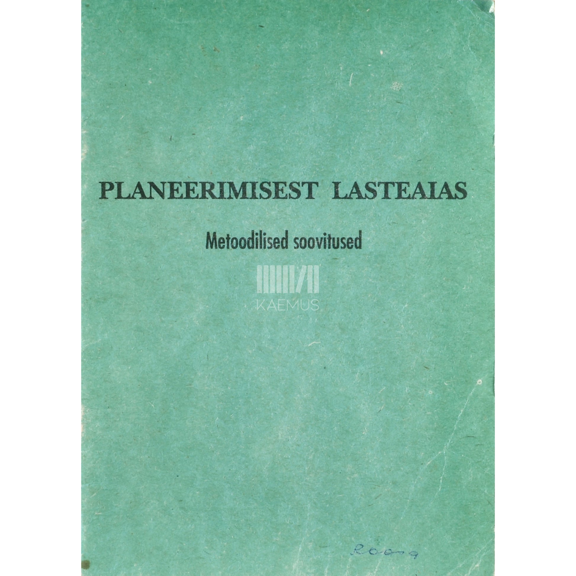 Planeerimisest lasteaias