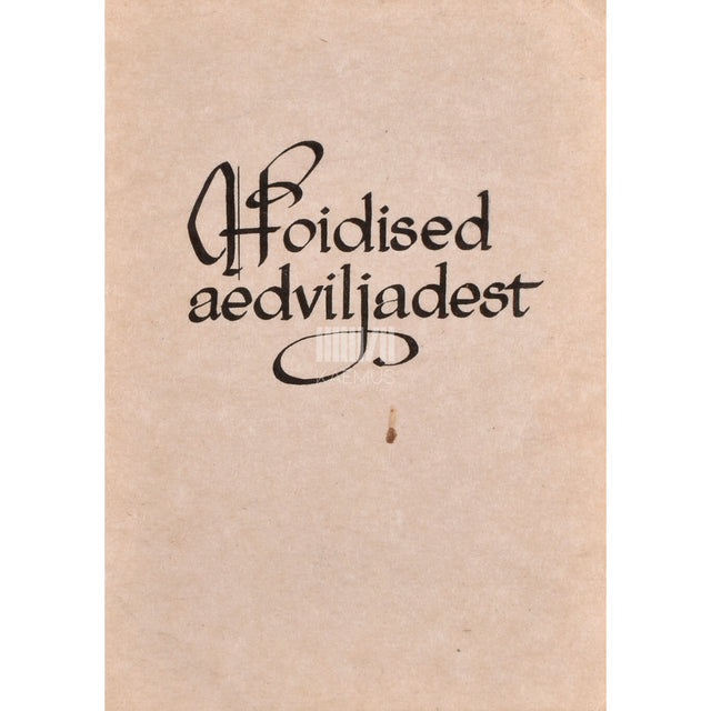 Peeter Kard. Hoidised aedviljadest