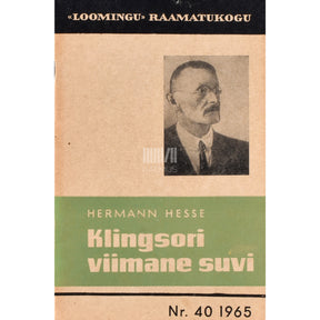 Hermann Hesse Klingsori viimane suvi