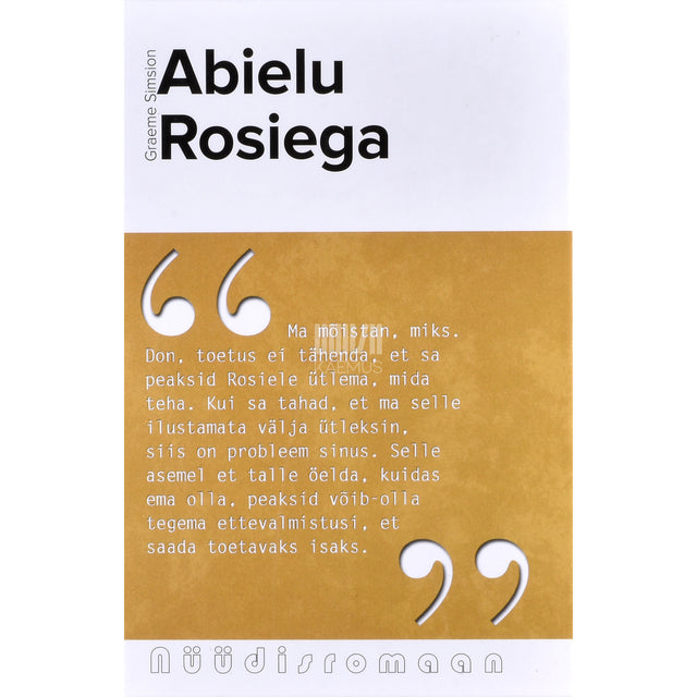 Graeme Simsion. Abielu Rosiega