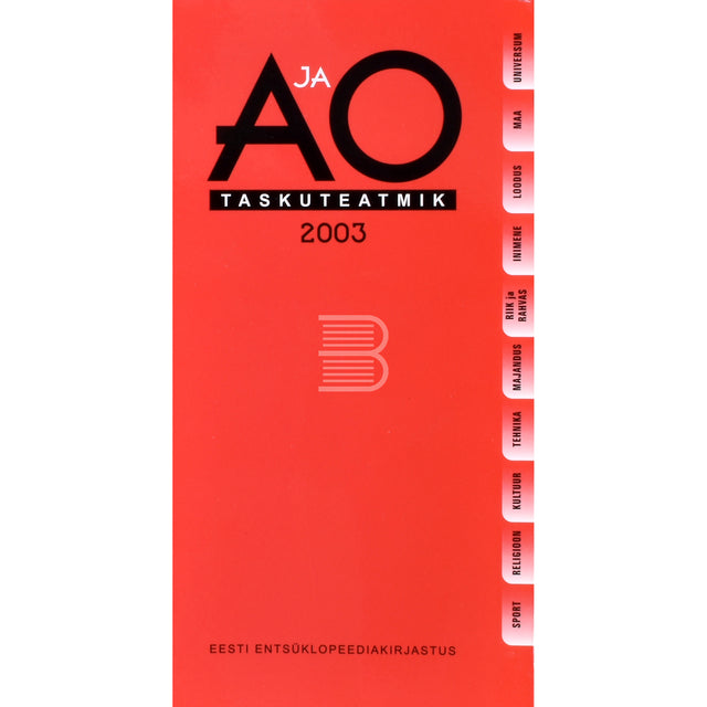 A ja O taskuteatmik 2003