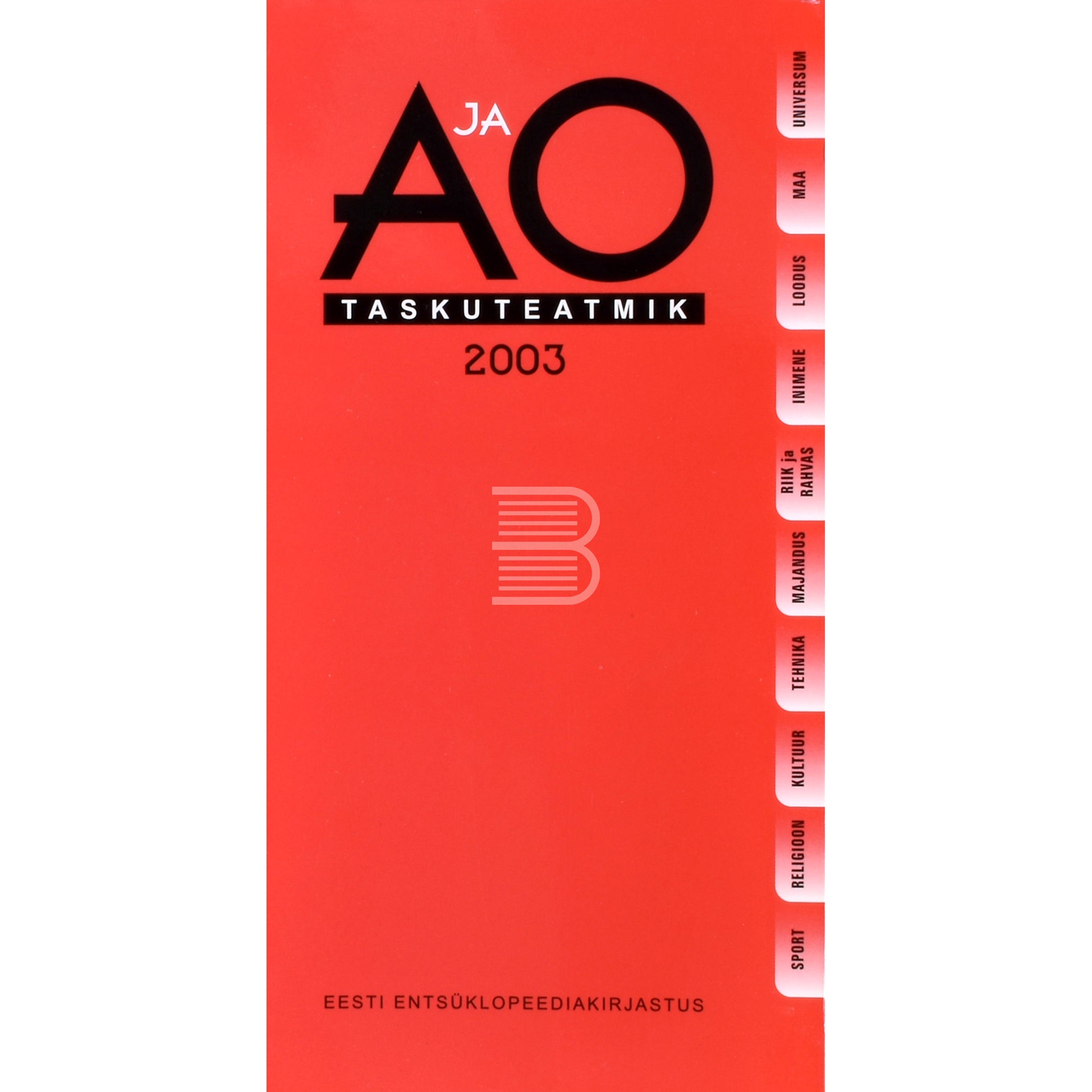 A ja O taskuteatmik 2003