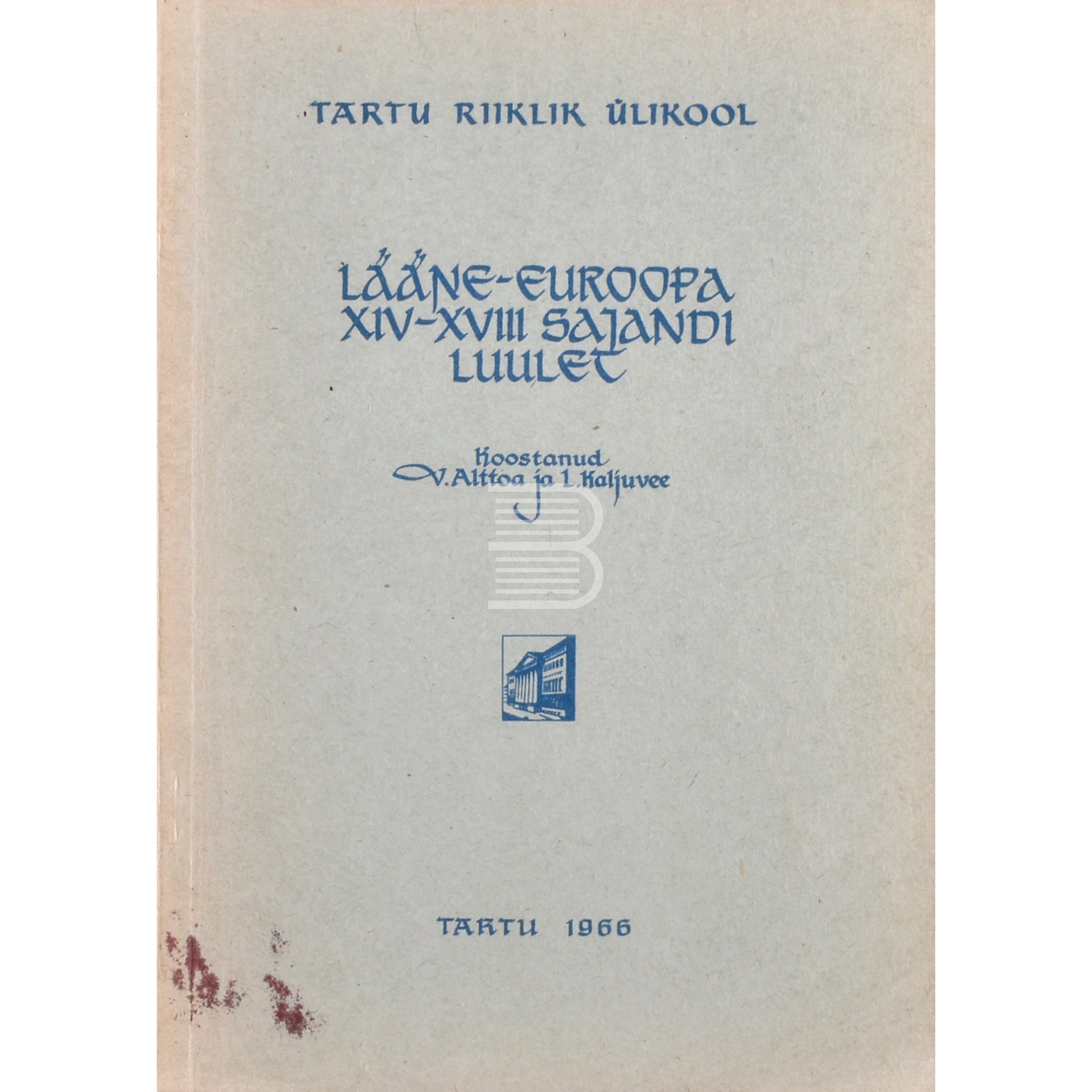 Lääne-Euroopa XIV-XVIII sajandi luulet