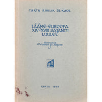... Lääne-Euroopa XIV-XVIII sajandi luulet