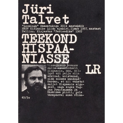 Jüri Talvet Teekond Hispaaniasse